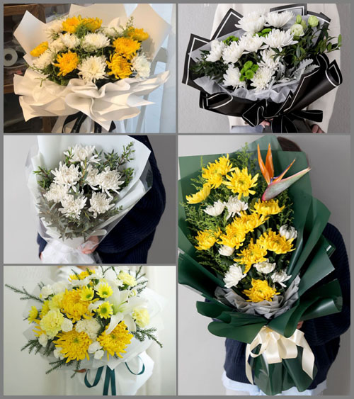 广东梅州市平远县仁居镇白事花束代送